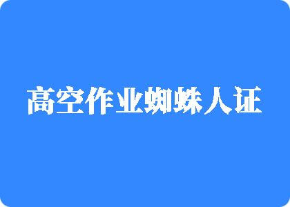 操逼片com高空作业蜘蛛人证